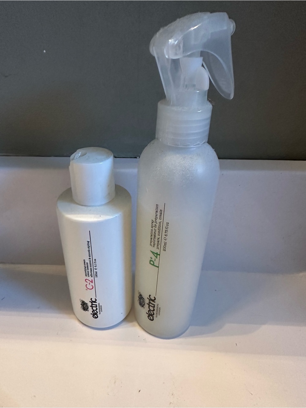Electric Family White Kids Hair Spray Bottle Duo